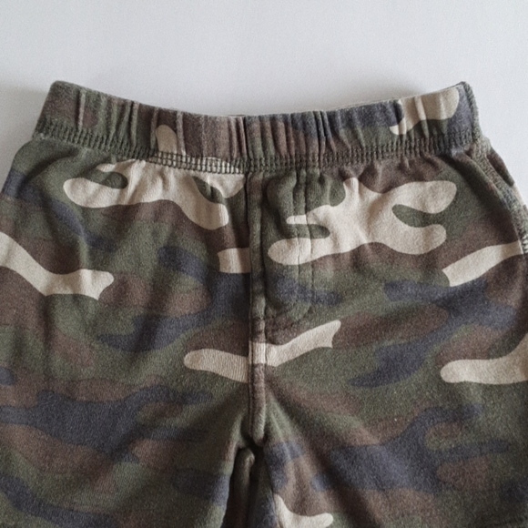 Baby Boys Camo Shorts Army Camouflage Rip-stop Pull-on Cotton Knit 12 Months